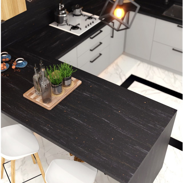  CW5865 10 ans Garantie Kitchen and Bathrrom Fabricant de surface solide 6-30 mm épaisseur Table de table de dalle de marbre en marbre 6-30 mm