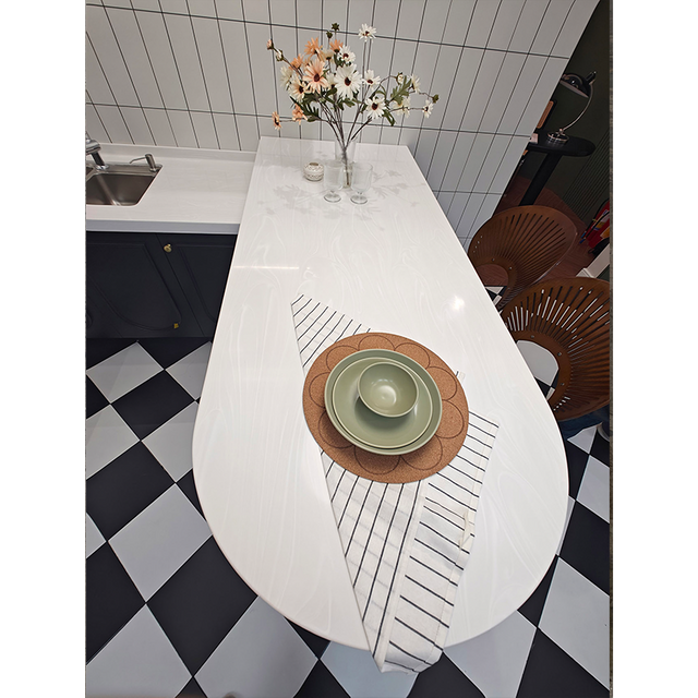 NW5819F Customize Color 10 Years Warranty OEM 6-30mm Big Slab Kitchen And Bathroom Heat Resistance Artificial Stone Sheets