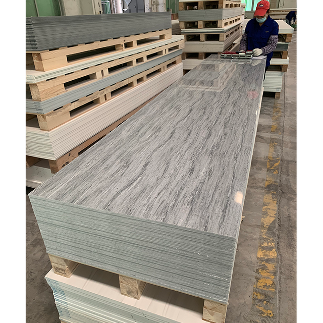 10 Years Warranty Different Colors Easy Install Joint Seamless 6-30 Mm Veined Acrylic Solid Surface Marble for Table Top