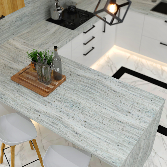 CW5851 10 Years Warranty Kitchen And Bathrrom Solid Surface Manufacturer 6-30mm Thickness Marble Slab Table Top