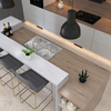 Garantia de 10 anos 6-30mm Material de construção de espessura Big Slab Kitchen e banheiro Top de mesa de mármore artificial