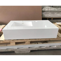 Kitchen And Bathroom Solid Surface Manufacturer 6-30mm Thickness Non Porous Koris Bathroom Sink
