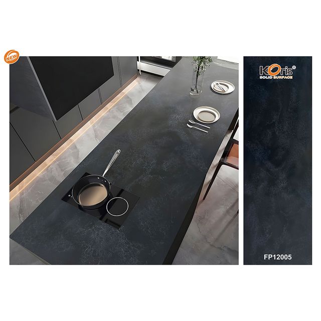 FP12005 Customize Color 10 Years Warranty OEM 6-30mm Big Slab Kitchen And Bathroom Heat Resistance Solid Surface Sheet