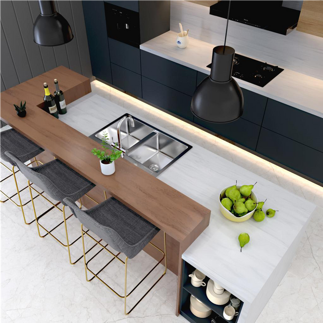 10 Years Warranty 6-30mm Thickness Construction Material Big Slab Kitchen And Bathroom Artificial Marble Table Top