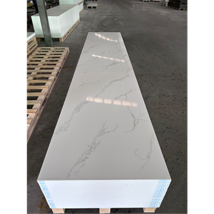 HW6801 Calacatta Color 10 Years Warranty OEM 6-30mm Big Slab Kitchen And Bathroom Heat Resistance Solid Surface Sheet