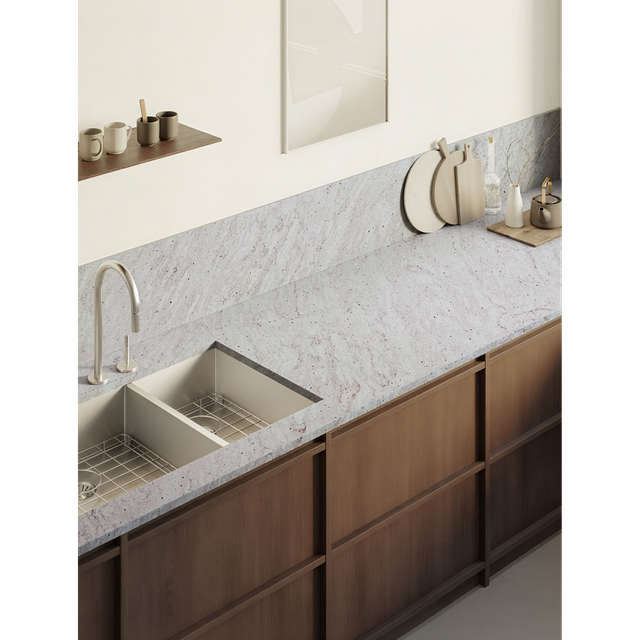 HW6837 10 Years Warranty OEM 6-30mm Big Slab Kitchen And Bathroom Heat Resistance Corian Acrylic Marble Sheet