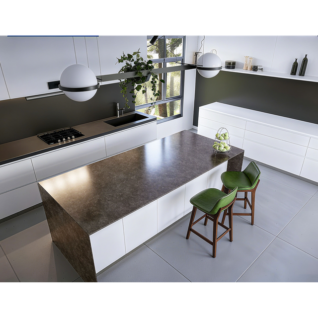 HW2802 10 Years Warranty OEM 6-30mm Big Slab Kitchen And Bathroom Heat Resistance Discount Solid Surface