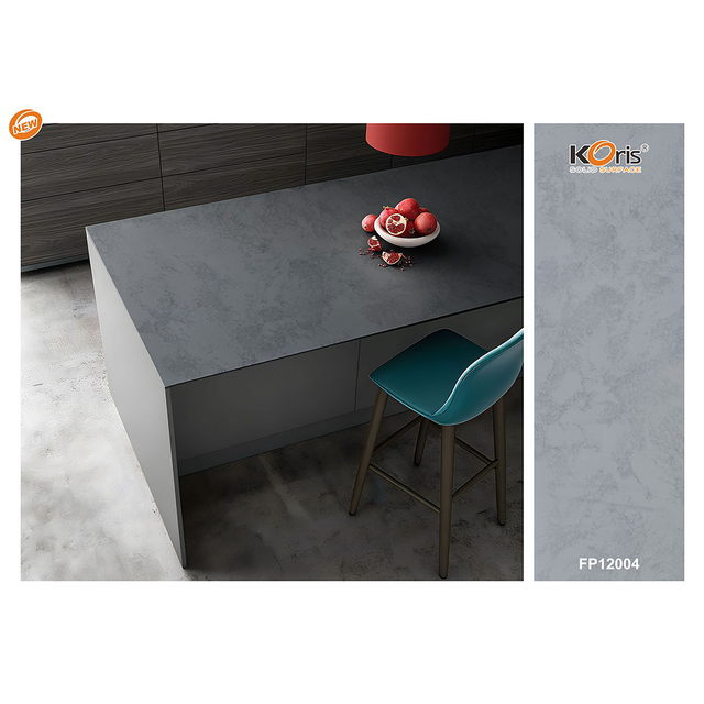 FP12004 Customize Color 10 Years Warranty OEM 6-30mm Big Slab Kitchen And Bathroom Heat Resistance Solid Surface Vanity Top