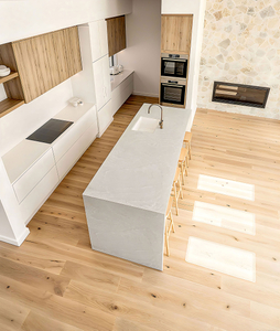 FP13014 New Color OEM 6-30mm Big Slab Kitchen And Bathroom Non Porous white engineered stone countertops
