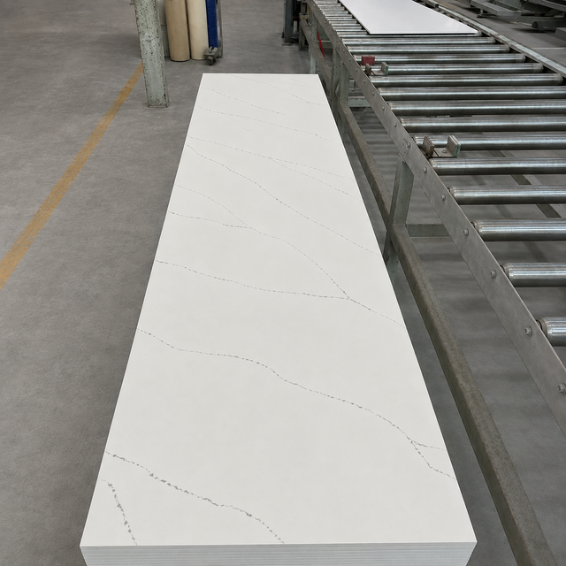 QW1041 Silica Free OEM 6-30mm Big Slab Kitchen And Bathroom Non Porous Engineered Stone Solid Surface Wholesale