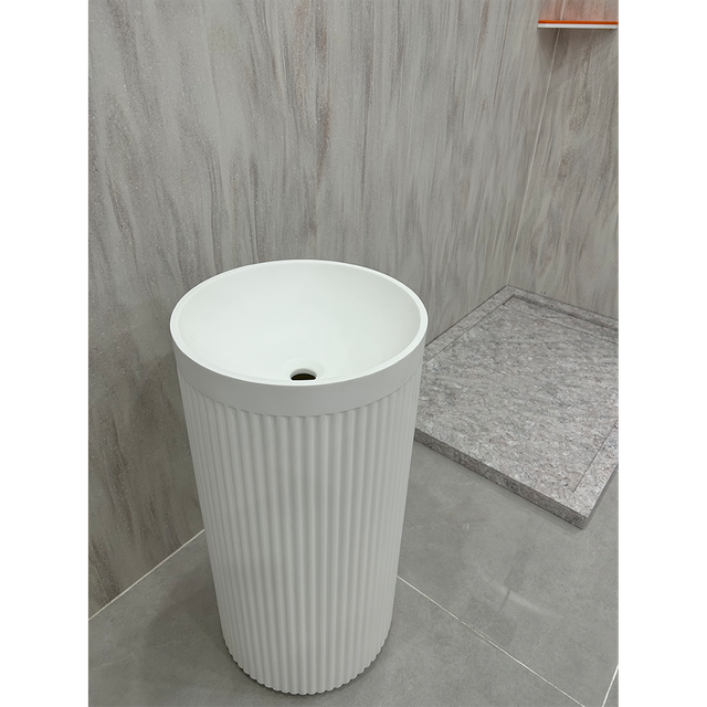 Customized Logo Acceptable Solid Surface Acrylic Stone Modern Bathroom And Kitchen Smart Sinks